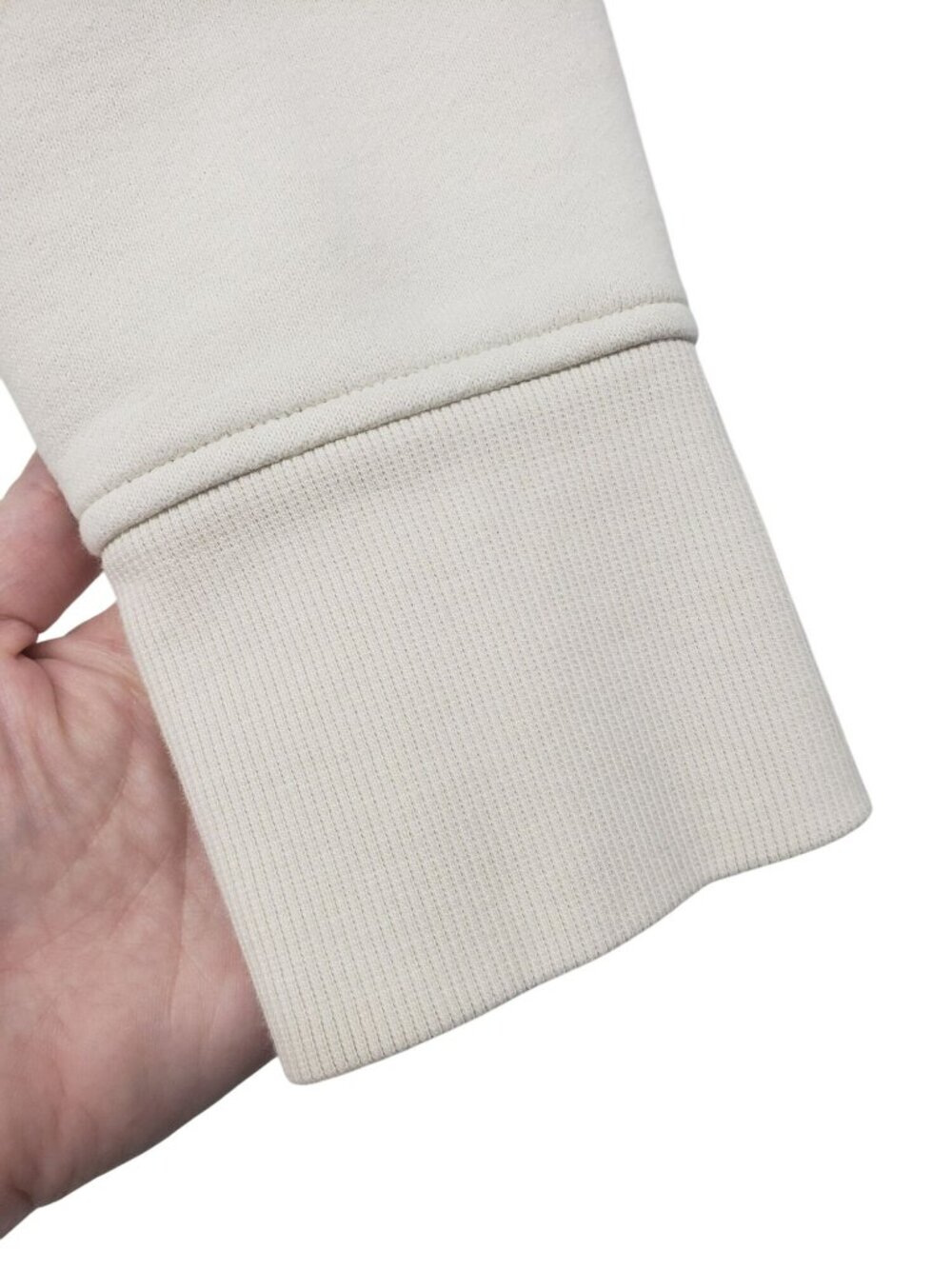 Lululemon Scuba Full-Zip Cropped Hoodie Bone Cream Minimal Neutral - Picture 6 of 16